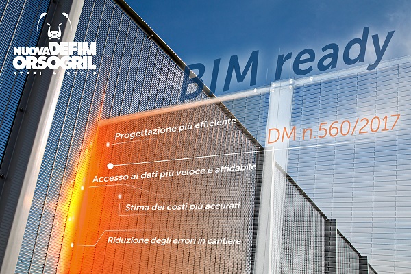 I file BIM delle recinzioni Nuova Defim Orsogril